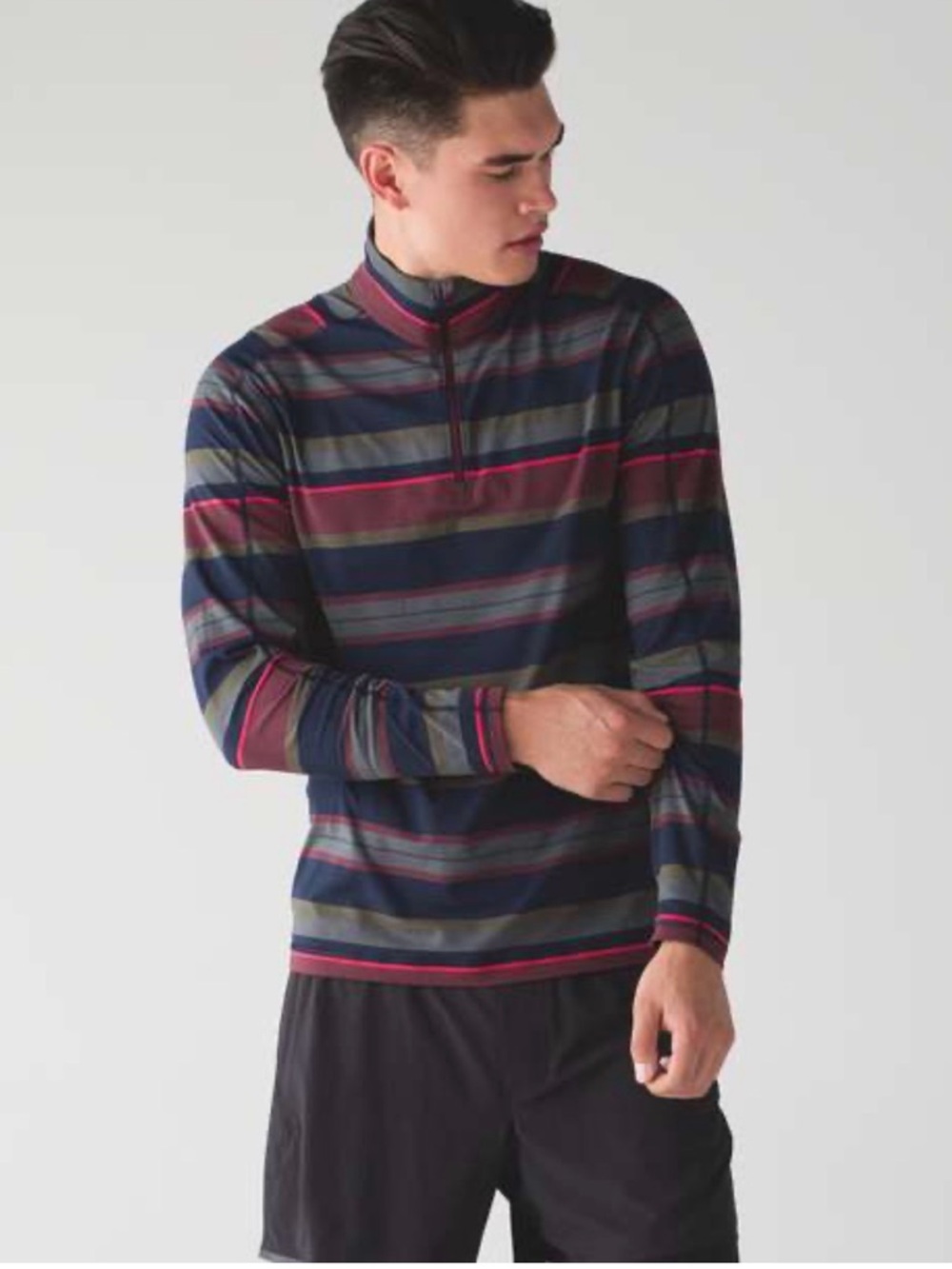 Lululemon Surge Warm 1/2 Zip
Road Stripe Nautical Navy Element